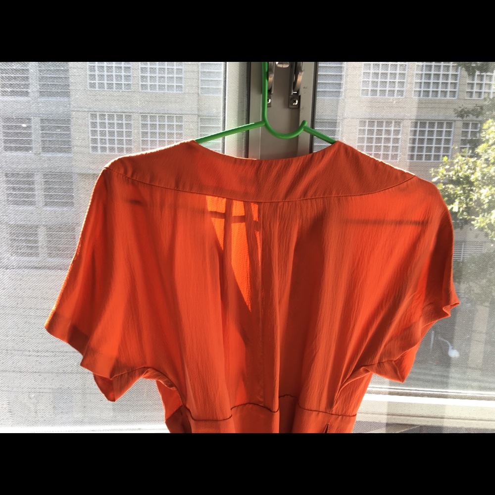 Banana Republic saffron silk dress size dress 6 - Picture 4 of 5